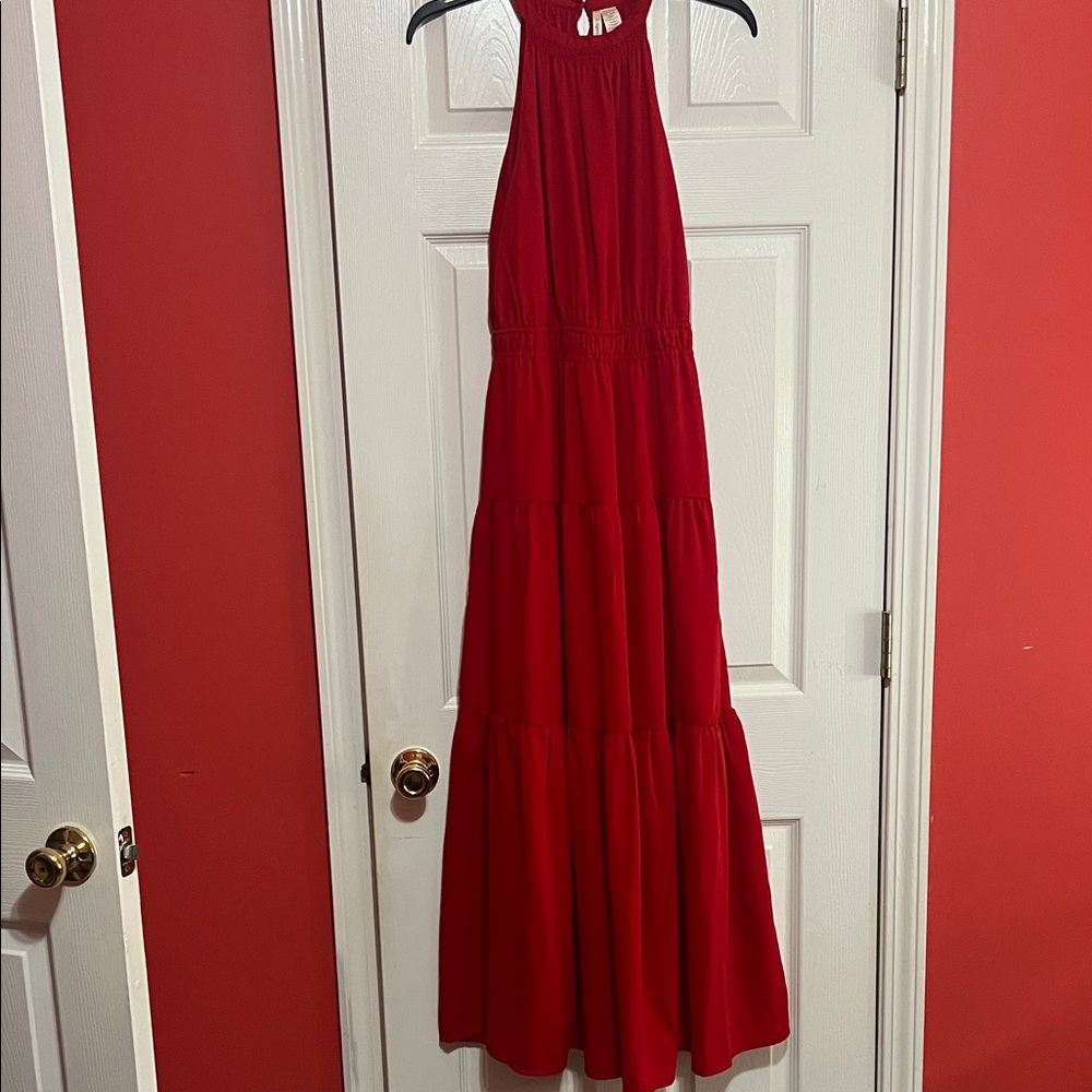 Japna Red Maxi Dress